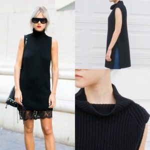 Aritzia Wilfred Durandal 100% Wool Sweater Vest Black Size XS